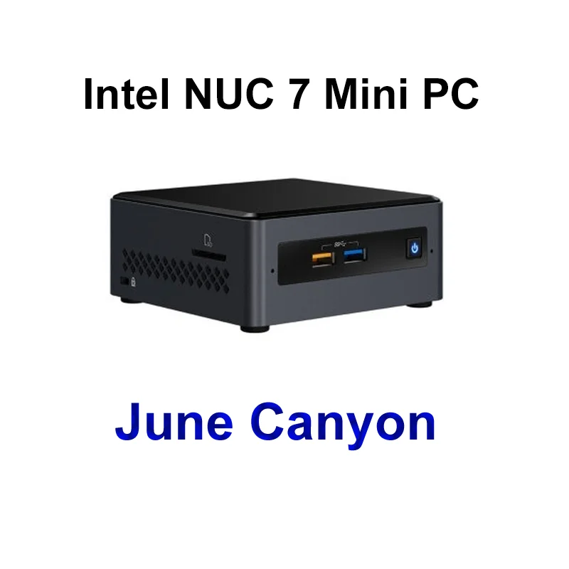 

Мини-хост Intel NUC7 June Canyon NUC7CJY Celeron J4005 9-го поколения DDR4-2400 легкий