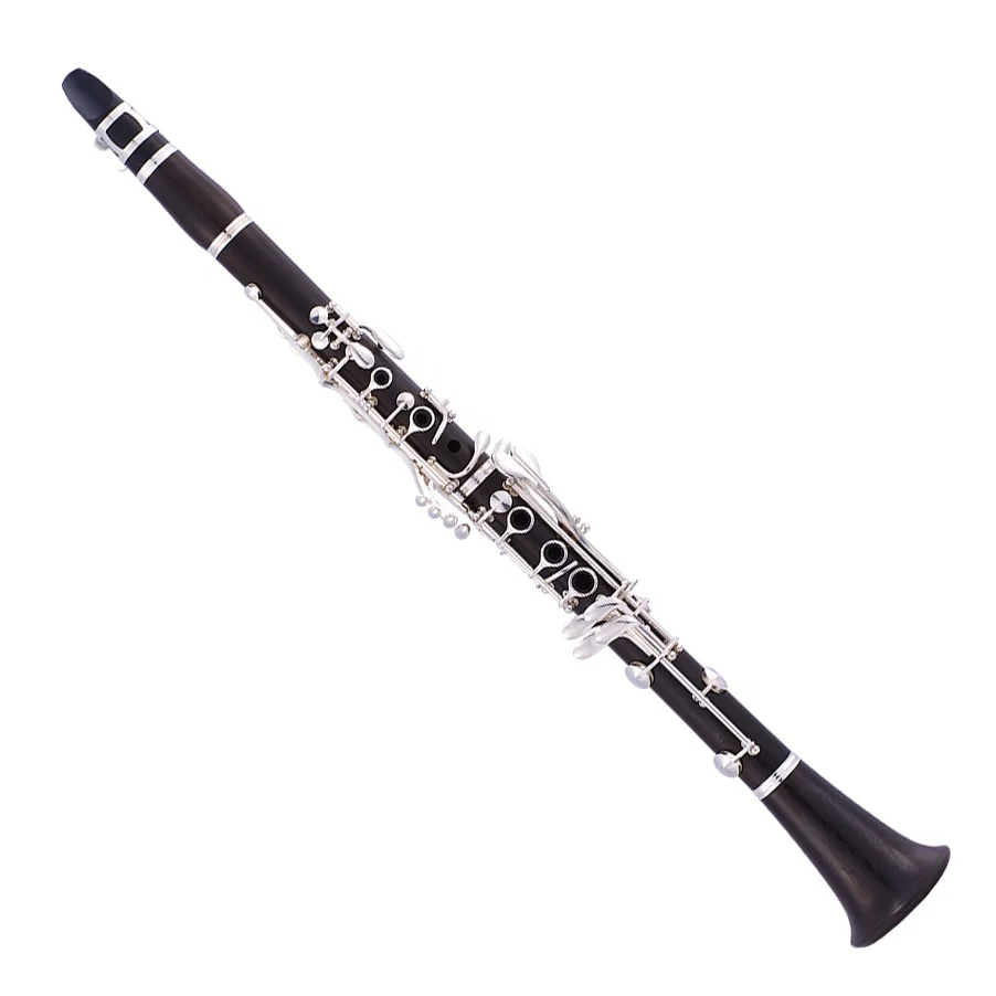 

Accept OEM Professional Bb 17 Keys Ebony Body Silver Clarinet
