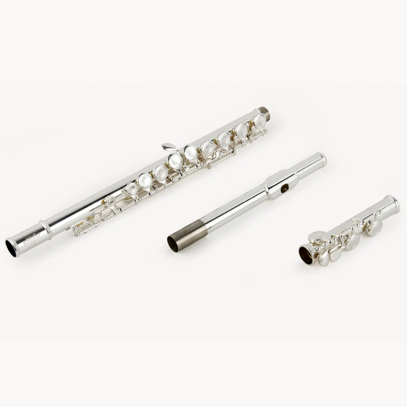 

C Flute, JAZZOR JBFL-6237S, Silver Plated White Copper, 16 Closed Holes+E Key, Professional Performance Tone, with Case