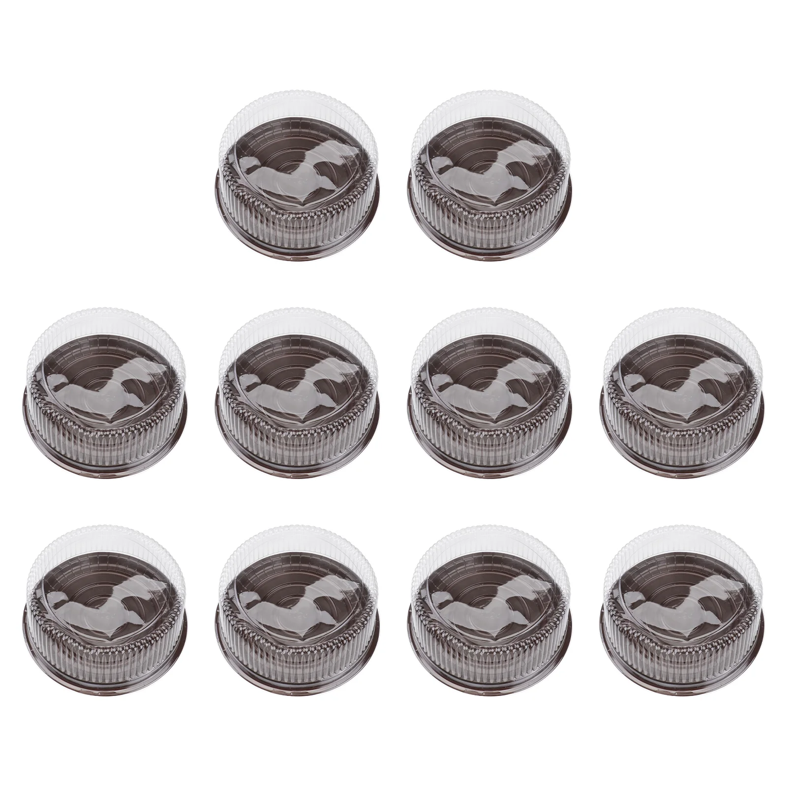 

10 PCS Small Cake Containers Gift Boxes Lids Presents Clear Cake Box Wedding Dome Treat Boxes