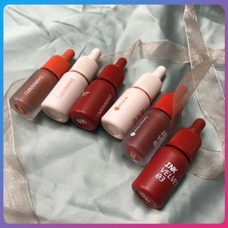 

Lip Tint Mud Bottle Lip Mud Moisturizing Creative Cue Lip Gloss 6 Colors Velvet Matte Lipstick Lips Makeup Cosmetics