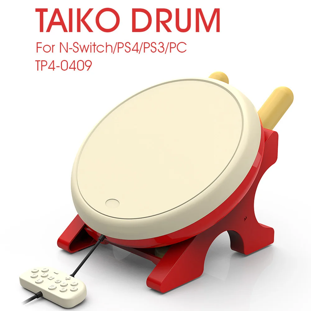 

4 in 1 Taiko Drum Game Accessories Video Game Player Controller Game Assitant Console for Sony PS4 PS3 PC Nintendo Switch Joycon