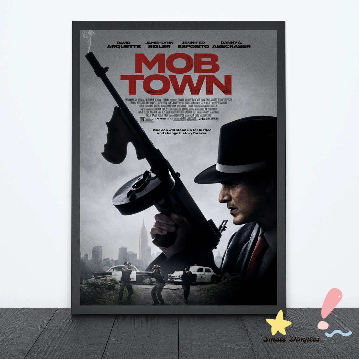 

Классический кинопостер Mob Town, холст, Художественная печать, украшение для дома, настенная живопись (без рамки)