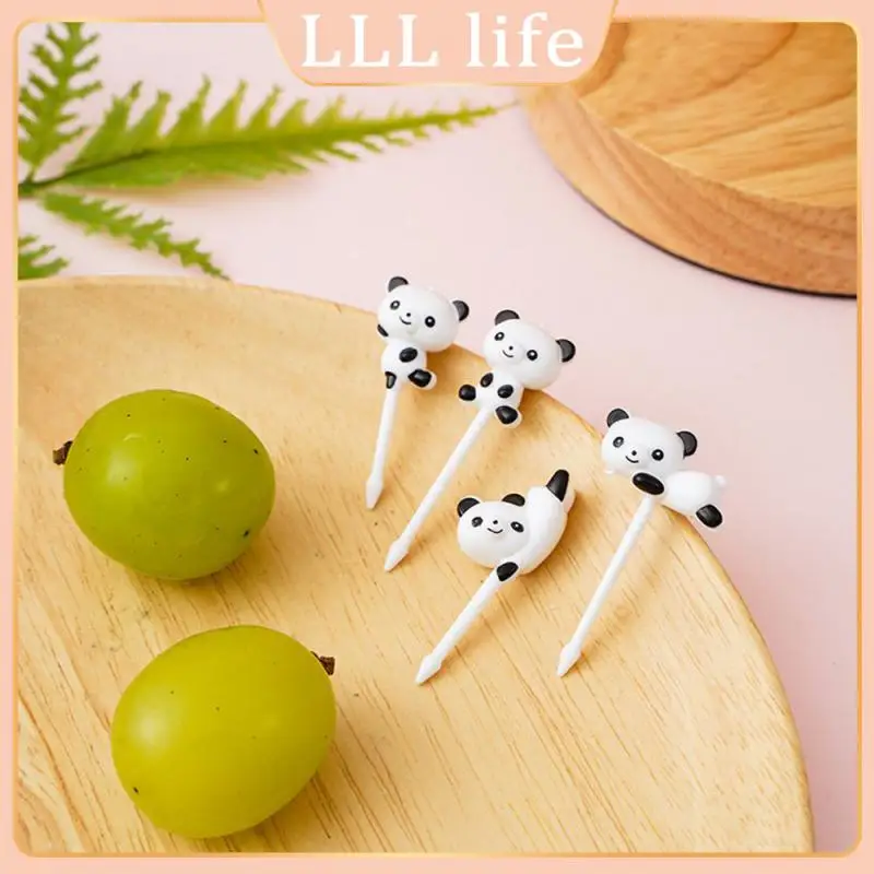 

2/4/6PCS Lunch Salad Decoration Accessories Fruit Stick Mini Cartoon Fruit Fork Food Grade Plastic