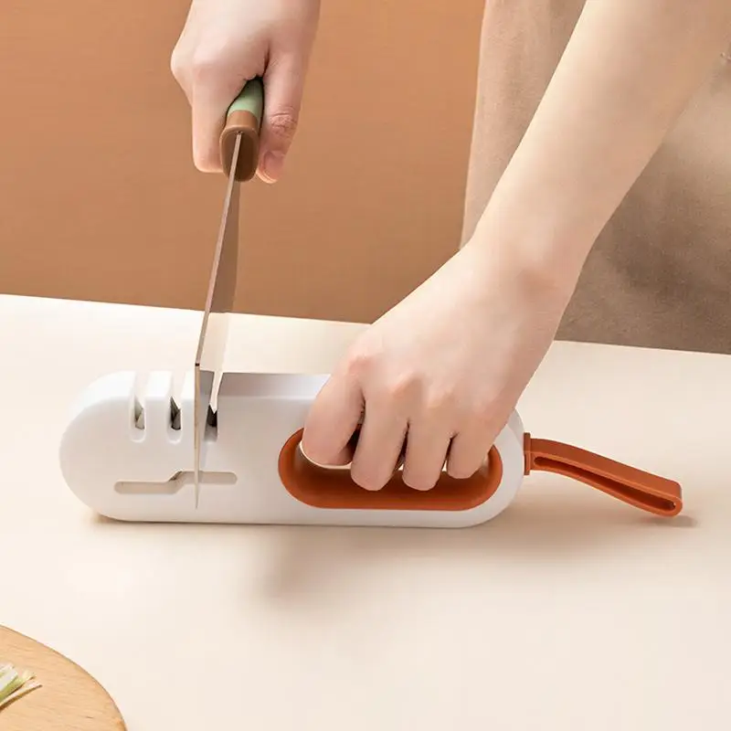 

4 в 1, ручная точилка для кухонных ножей