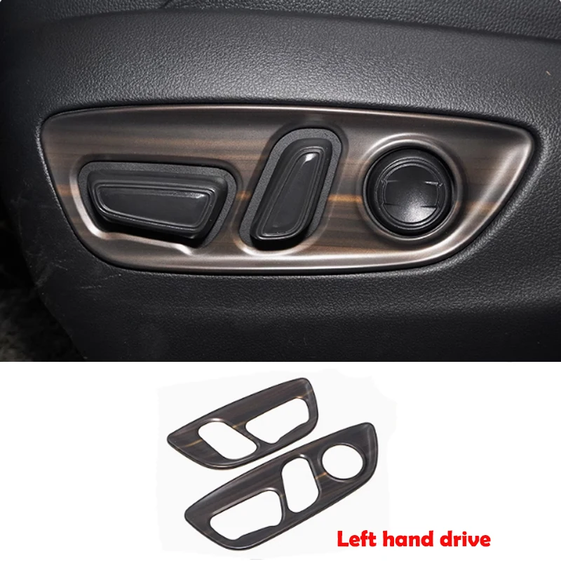 L/RHD для Toyota Harrier Venza XU80 2020-2024 ABS деревянная панель переключения передач, оконный переключатель, ручка переключения передач, крышка вентиляционного отверстия рулевого колеса