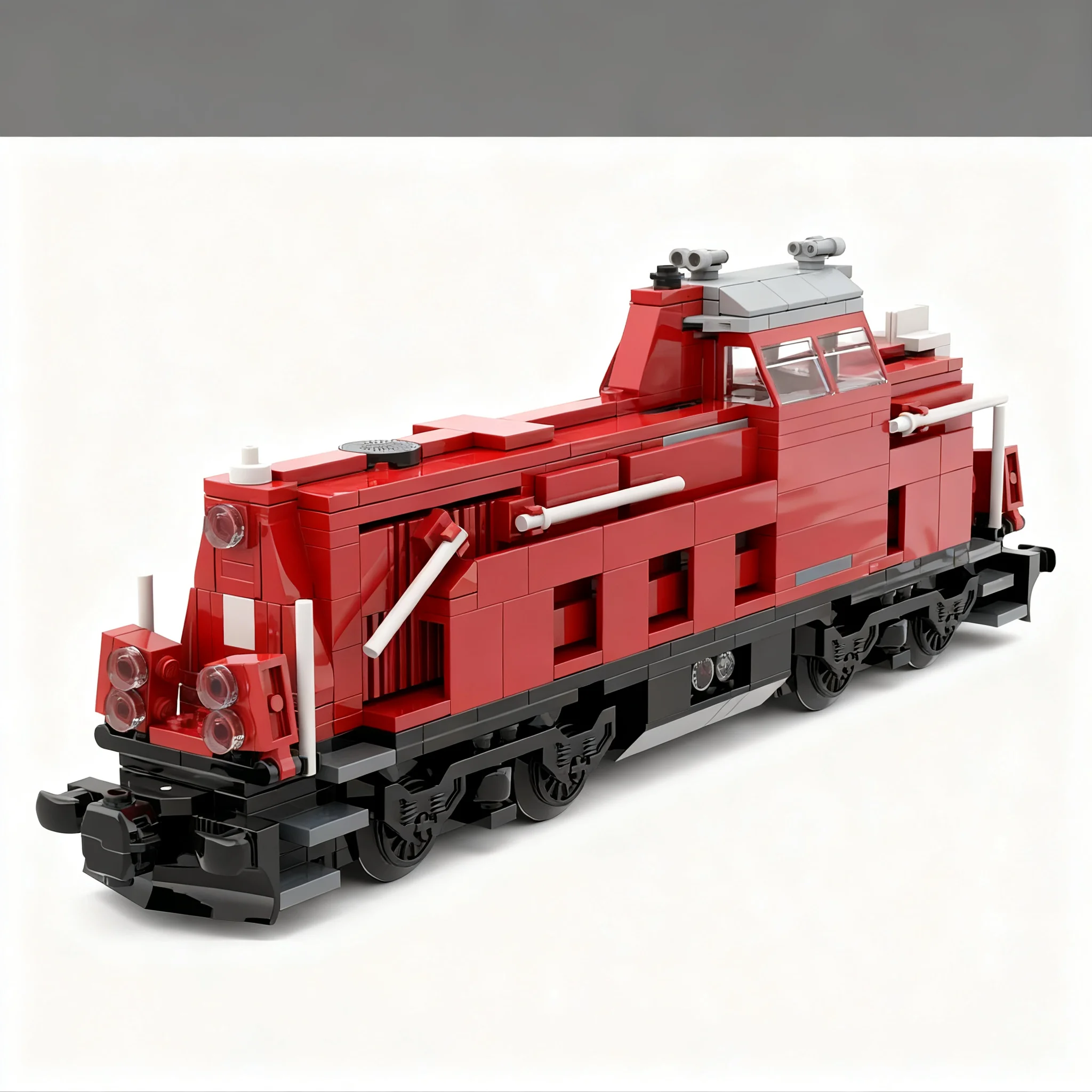 484 детали MOC Городские поезда, маневровый локомотив Voith Gravita DB BR 265, модель из строительных блоков, подарок на день рождения, для сборки, образовательный, для самостоятельной сборки и демонстрации. (art.: 3920dcf92e6fc) - 3920dcf92e6fc