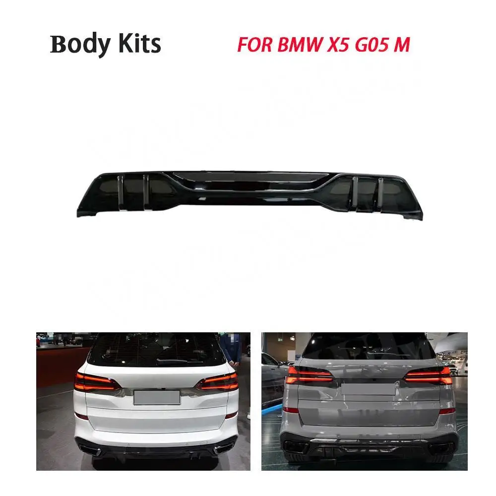 ABS Carbon Look Автомобильный задний бампер Диффузор для BMW X5 G05 M Sport 2019 комплект кузова