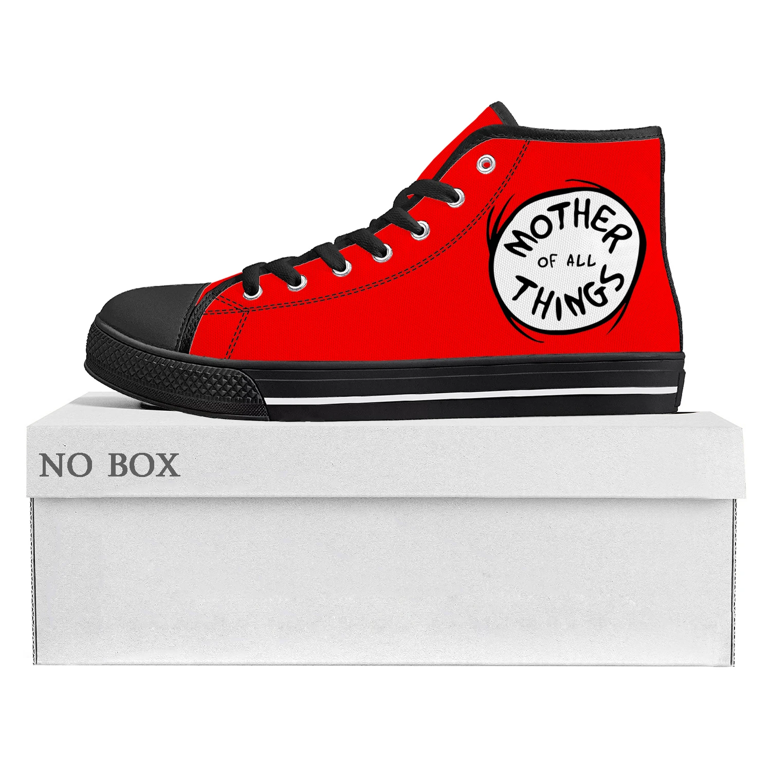 

Thing 1 Thing 2 Red Dr Seuss High Top Sneakers Mens Womens Teenager Canvas Sneaker High Quality Casual Couple Shoes Custom Shoe