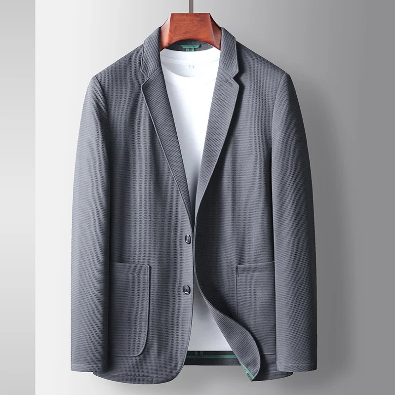 

Брендовый роскошный вязаный блейзер в клетку с ананасом, Мужская весенне-осенняя легкая Роскошная деловая куртка, элегантная мужская одежда 2023