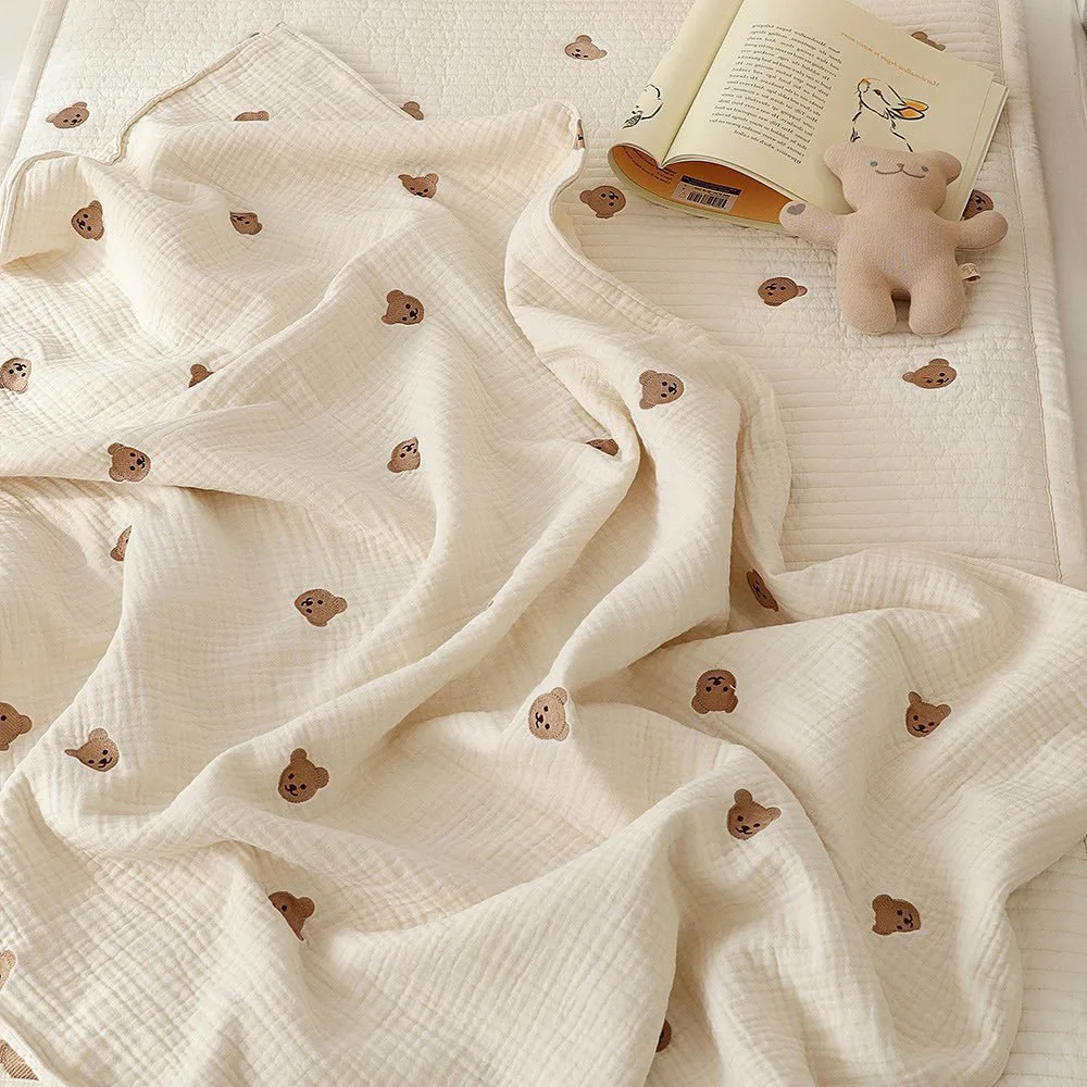 

6 Breathable Layers Cotton Blanket Autumn And Winter Throw Blanket For Newborn Toddler Blankets 100% Soft And Lightweight Blank
