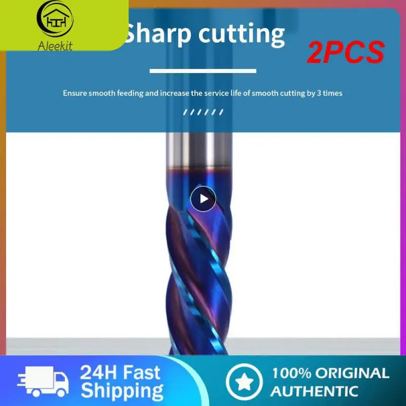 

2PCS Flat Mill EndMills cutter 4 flute carbide End Milling Cutters tungsten steel alloy coating Face Mill cutting tool Wholesale