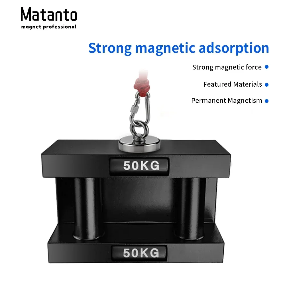 Мощный магнит для спасательной рыбалки D25 D32 D36 D42 магнитный Железный камень