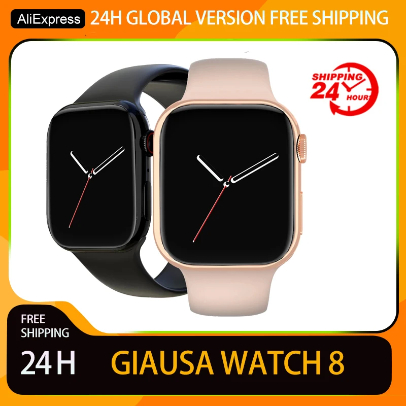 

GIAUSA Watch 8 Smartwatch NFC AI Voice Assistant Bluetooth Call Heart Rate Blood Pressure for Apple Android Phone Series 8 Watch