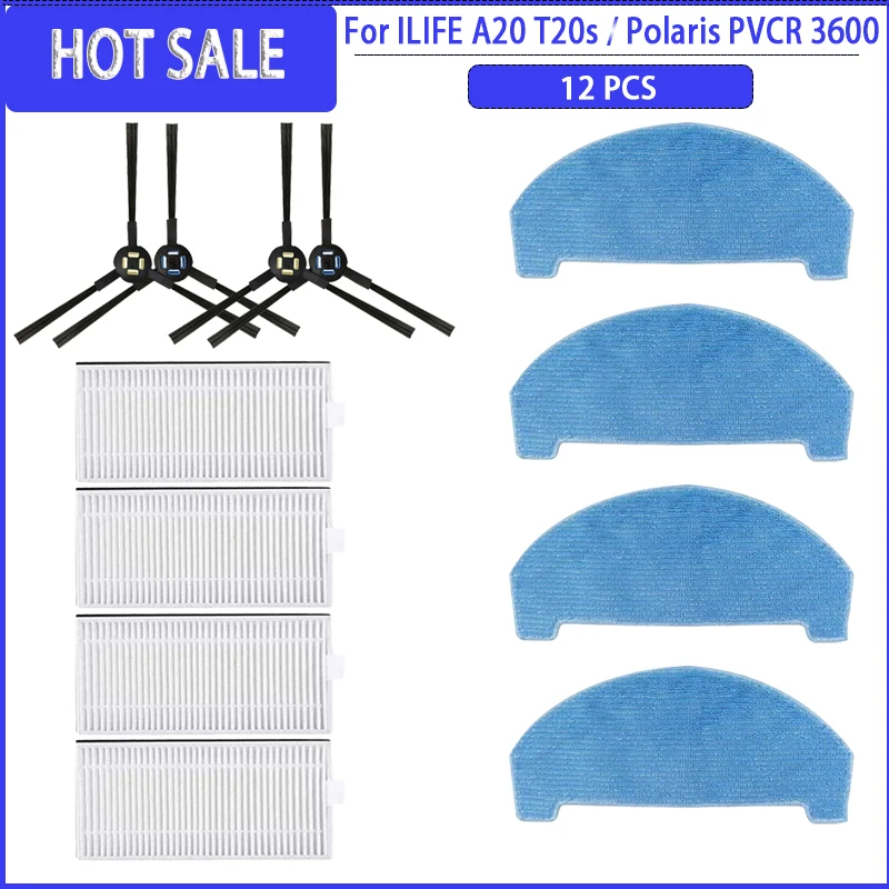 

Боковая щетка HEPA фильтр для ILIFE A20 T20s / Polaris PVCR 3600 / G2 0926W / G2 0726W / G2 1226