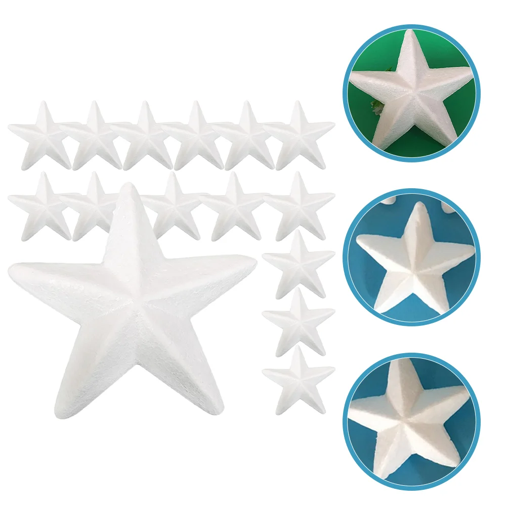 20 шт. пенопластовые пентаграммы из полистирола украшения для рождественской