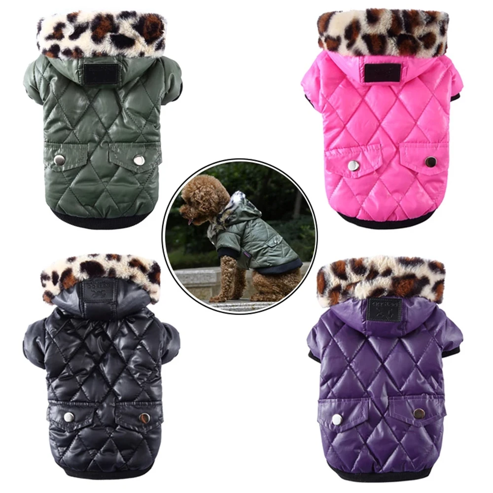 

Winter Dog Clothes with Cap Xmas Pet Costume Warm Dog Thicken Jacket for Small Big Dog Clothes Chihuahua Waterproof Clothing