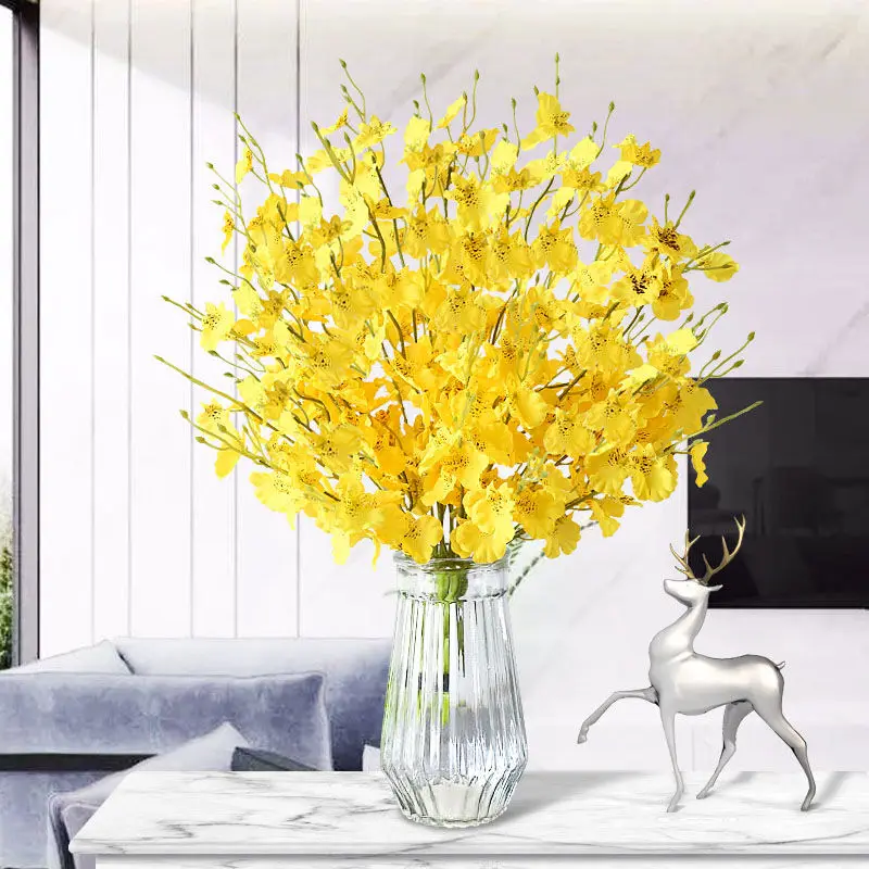 

Dancing Orchid Simulation Fake Flower Table Decoration Living Room Dried Flower Decoration Artificial Flowers Home Decor