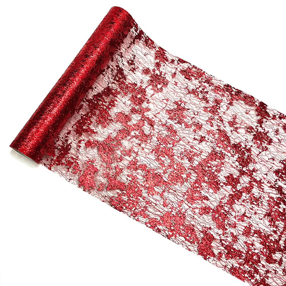 

Блестящая Металлическая Скатерть-дорожка Золото И Серебро, Тонкая Сверкающая Сетка Из Фольги, Рулон Для Декора На День Рождения