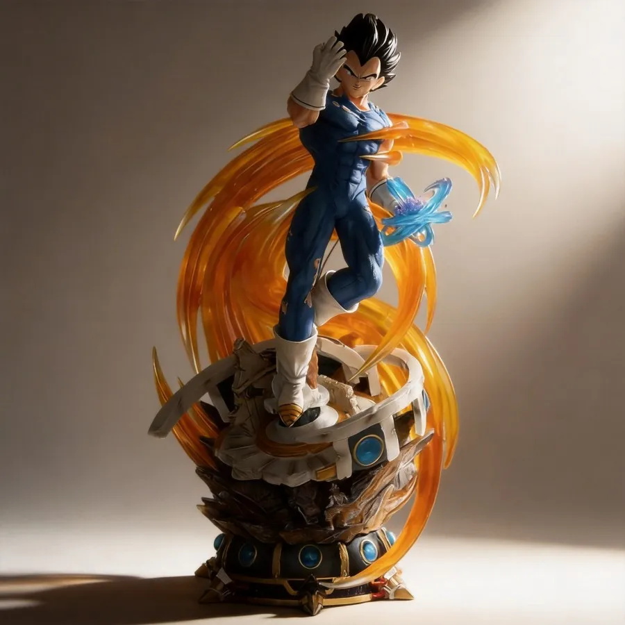 Фото Фигурка Вегеты (Супер Сайян) из Dragon Ball, 43 см, аниме-модель, коллекционная статуэтка, подарок для фанатов №4