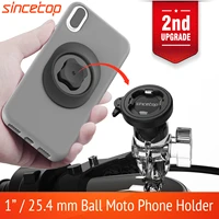 Universal Inch Ball Motorcycle Phone Holder Bike Handlebar Socket Arm for Moto Quick Mount Clamp with Ultra Lock  2nd Gen 
