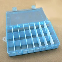 storage box large capacity transparent pp home 24 grids dividers box for crafts