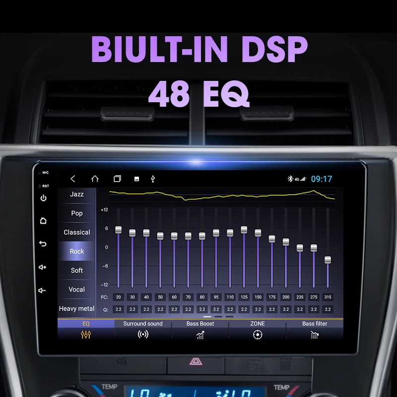 Автомагнитола Vtopek для Toyota Camry 2din Android 10 0 с GPS Навигатором головное устройство V55