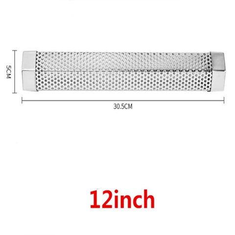 Трубка для барбекю из нержавеющей стали, перфорированная сетчатая фильтрующая трубка для коптильника, гаджет для генератора, аксессуары для курения в гранулах