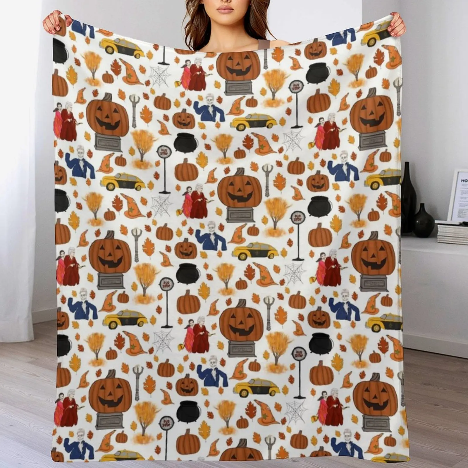 Хэллоуинтаун Эст. Длинное одеяло Ago для малышей одиночные теплые одеяла с