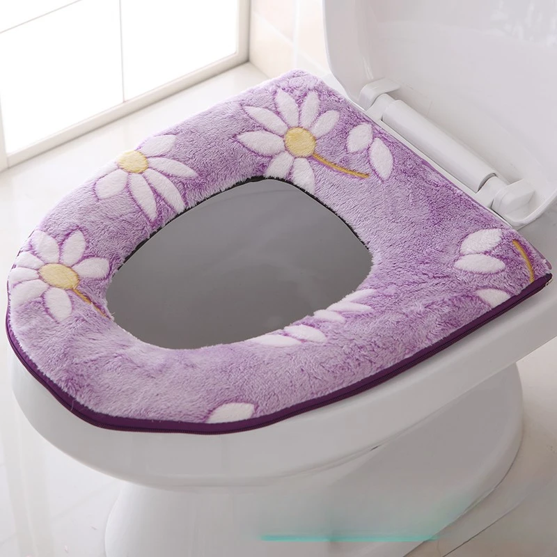 Чехол на сиденье унитаза всесезонный универсальный приятный для кожи аксессуары