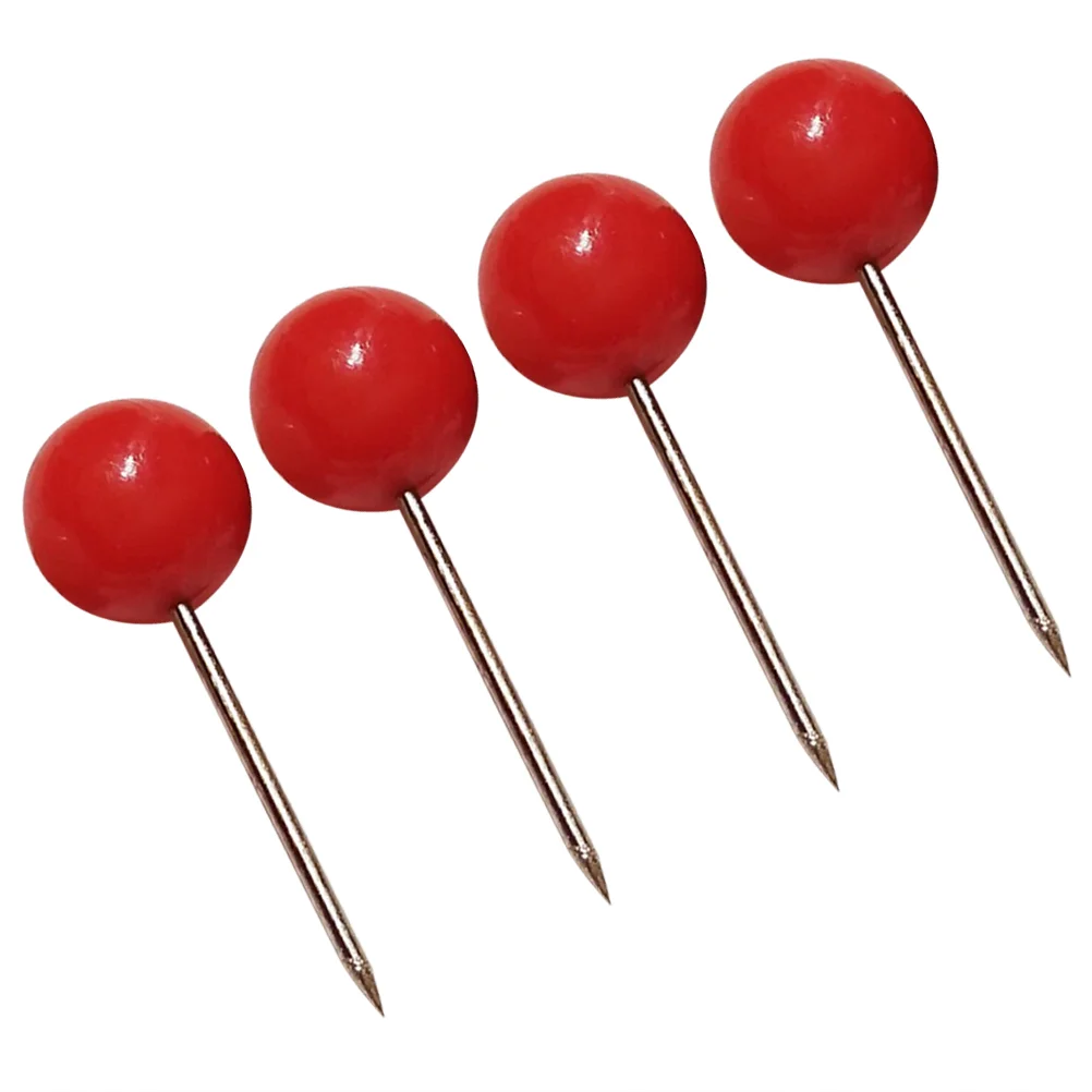 

Push Map Pin Tacksboard Round Head Sewing Cork Thumb Red Drawing Black Decorative Clips Travel Pushpins Maps Wall Crafts Tack