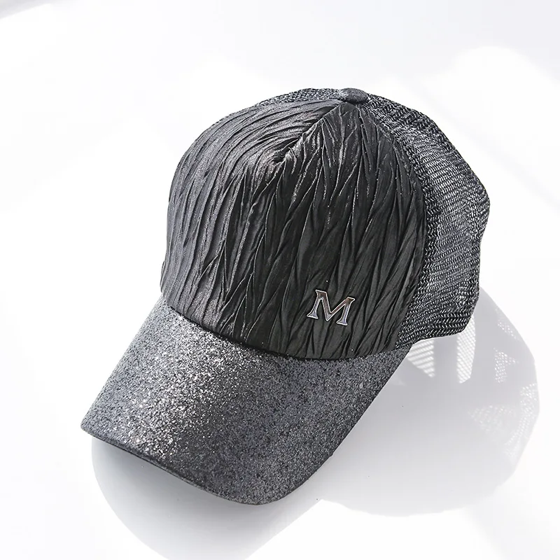 Кепка Мужская/Женская сетчатая дышащая бейсболка с плоским козырьком