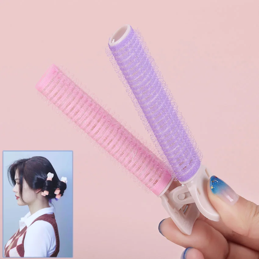 

2PCS Portable Lazy Fluffy Hair Clip Hair Curlers Sleeping Overnight Reusable Hair Root Fluffy Clip Girls Styling Tools