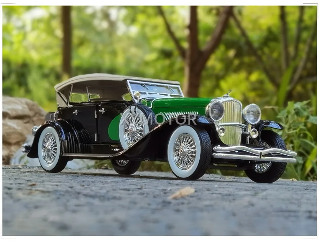 

Подпись 1/18 для Duesenberg 1934, металлическая литая модель автомобиля, подарки для детей, коллекция демонстрационных украшений