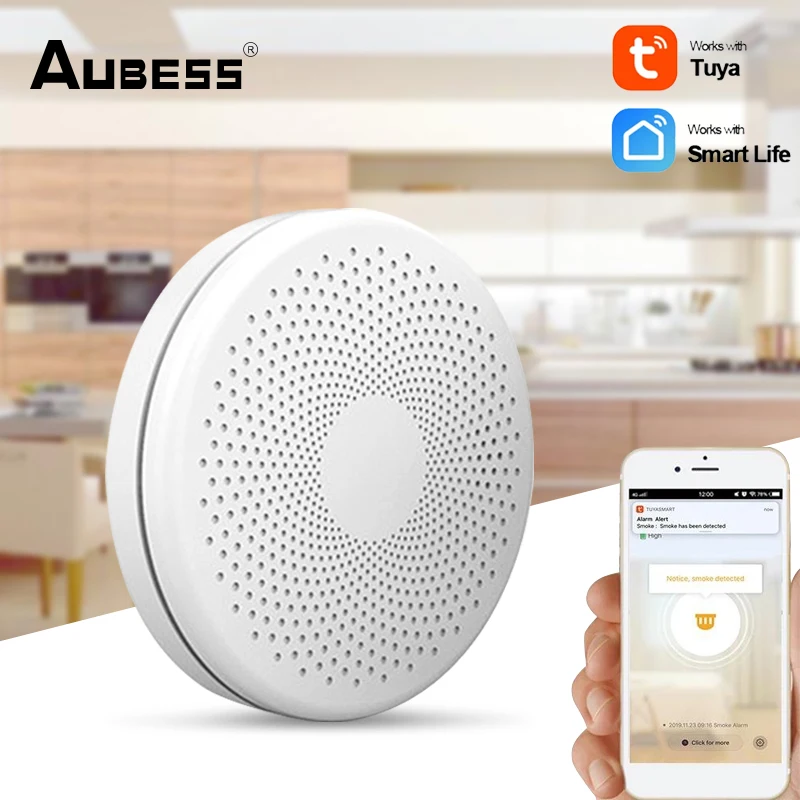 

Tuya Carbon Monoxide Alarm Wireless Smoke Detector Wifi Sensor CO Gas Alarm Fire Protection Home Security Alarms Smart Life 7
