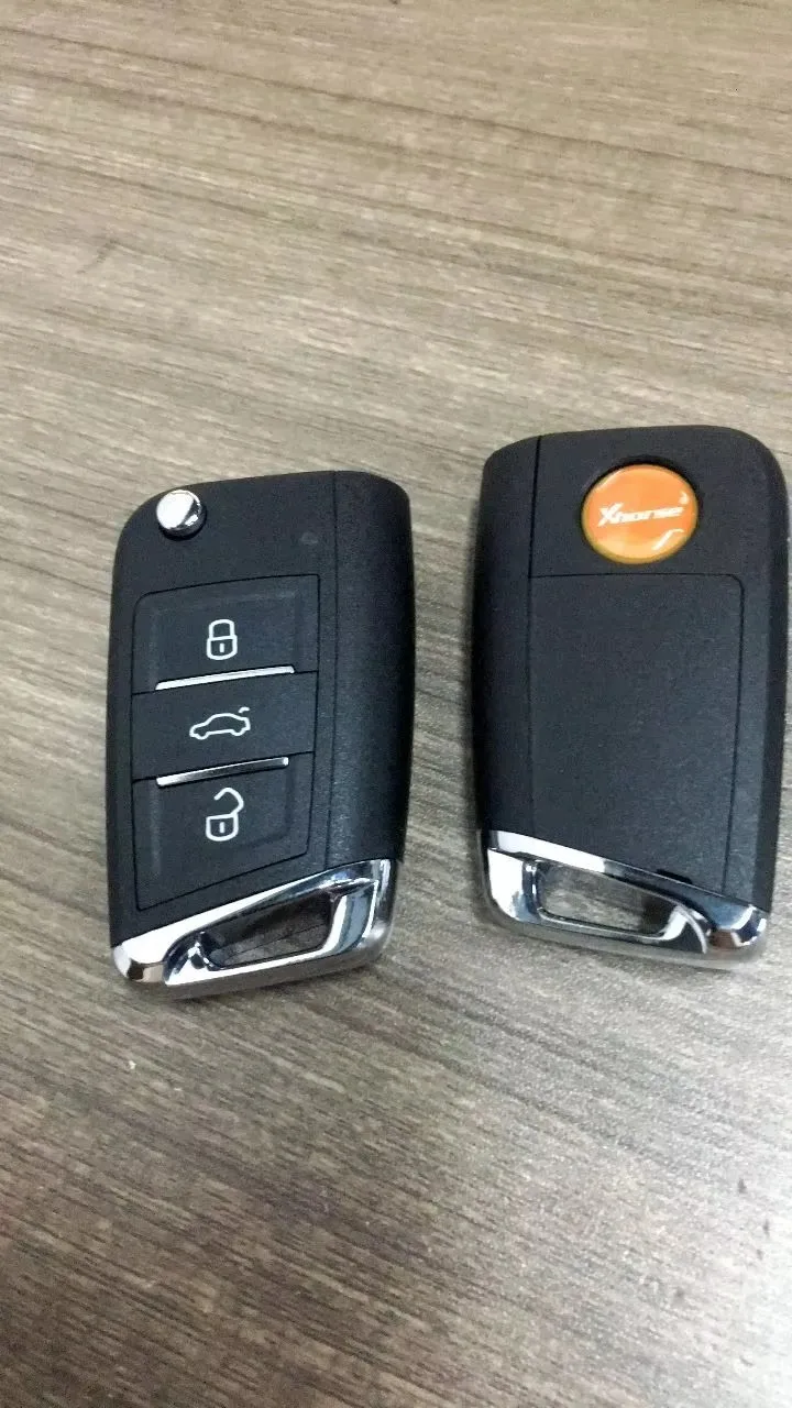 Keyecu 5K 0837202 AD 434 МГц ID48 чип 3 кнопки обновленный флип-брелок для Volkswagen Golf Passat Tiguan Polo