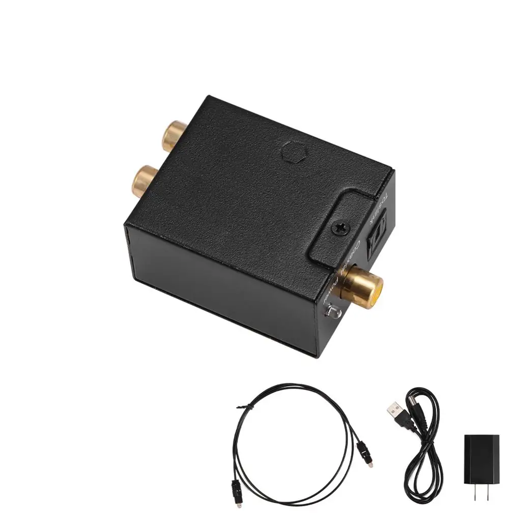 

Digital to Analog Audio Converter 192kHz Optical to RCA with Optical Coaxial Cable Converter