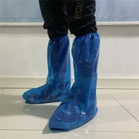 10 pair bundle mouth rain proof and epidemic proof disposable waterproof shoe cover housekeeping cleaning pe film plastic
