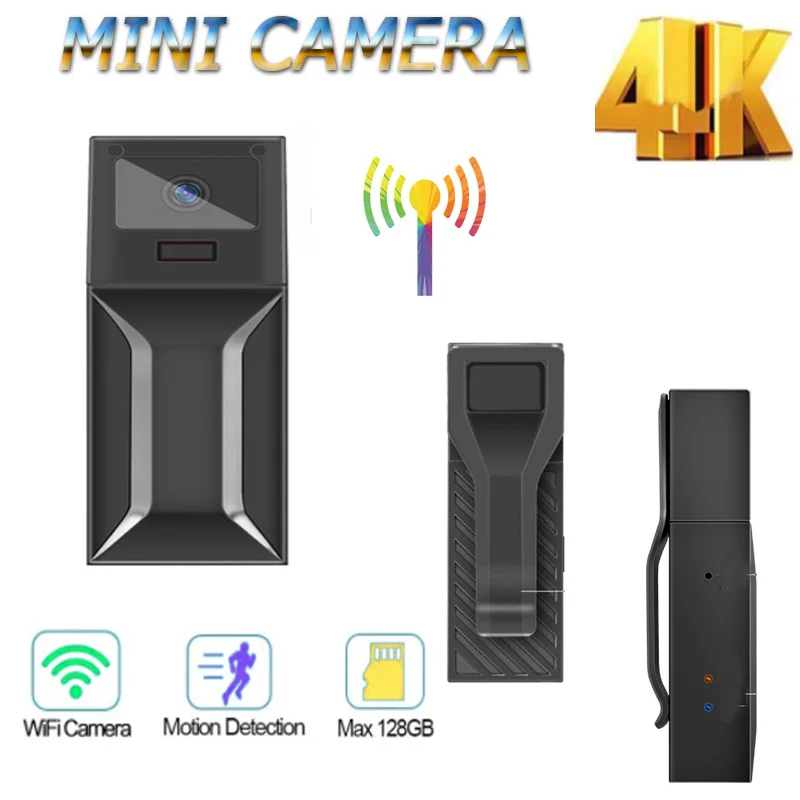 

ip cam HD 4K Smart Mini Wifi Camera P2P/AP Small Webcam Night Vision motion detection Security Camcorder Audio Recorder body Cam