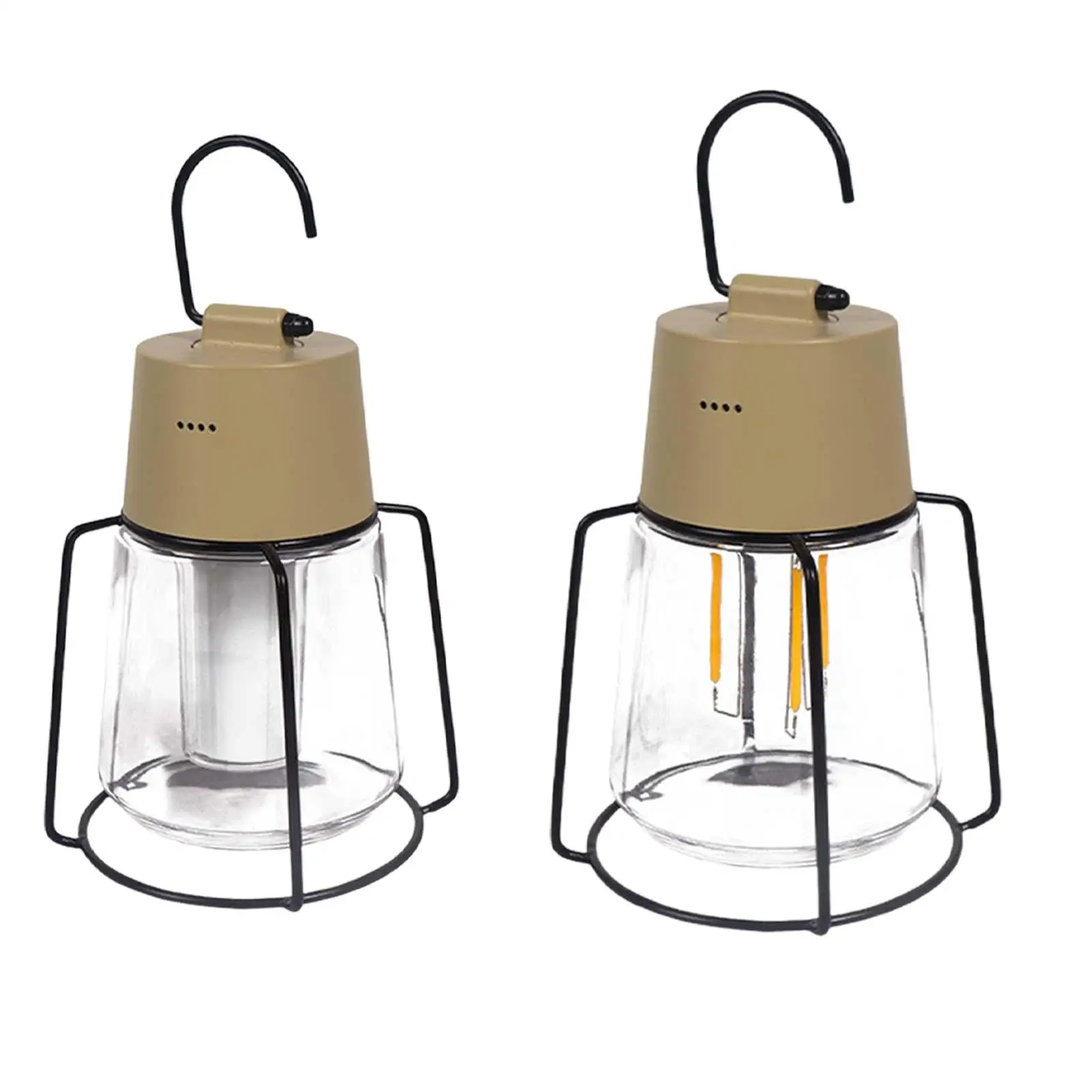 

LED Camping Lantern Multifunctional Hanging Tent Lamp for BBQ Picnic Fishing