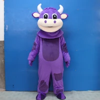 blessing big mouth cow mascot fursuit cosplay costume walking plush puppet opening event performance cartoon doll costume