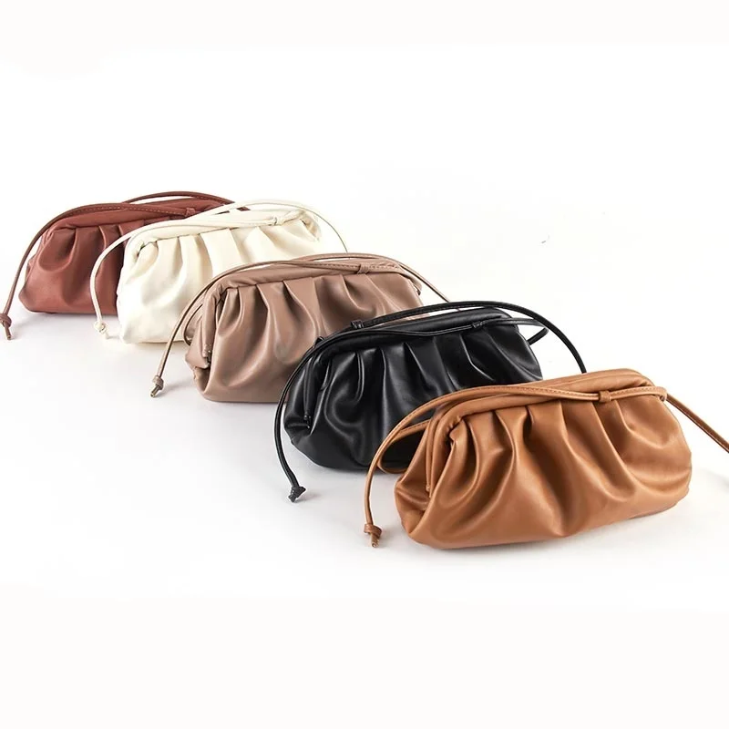 

Messenger Bag Women Cloud bag Soft Leather Madame Bag Single Shoulder Slant Dumpling Bag Handbag Day Clutches bags