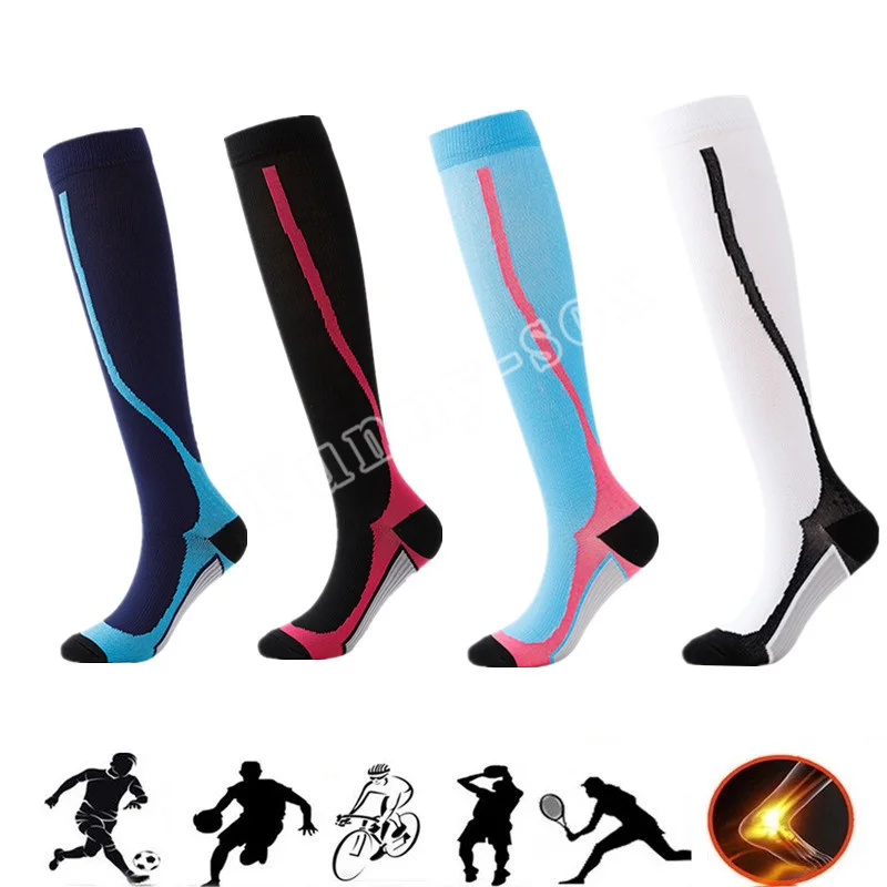 

Compression Socks Men Women Running Sports Compression Stocking Anti Fatigue Pain Relief Knee Prevent Varicose Veins Stockings