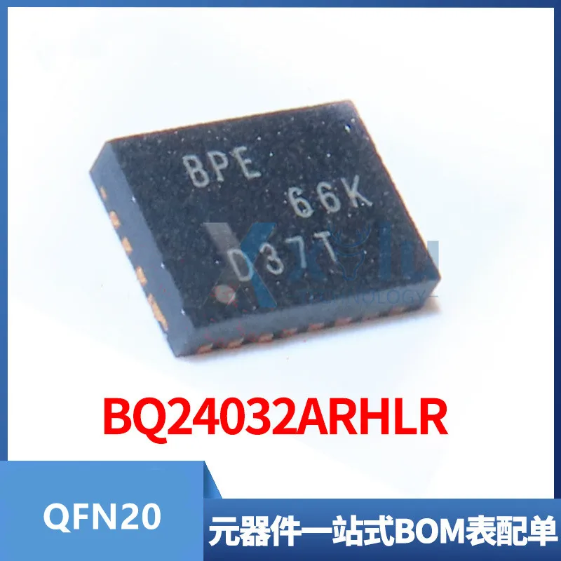 

BQ24032 BQ24032ARHL BQ24032ARHLR QFN20 Шелковый экран BPE литий-ионный полимерный аккумулятор зарядное устройство IC управление питанием BQ24032ARHLT