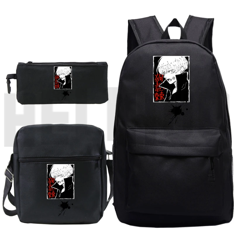 

2022 Детский рюкзак Sac A Dos Japan Anime Jujutsu Kaisen, рюкзак через плечо, сумка-карандаш, Mochila, мужская Чёрная сумка на молнии