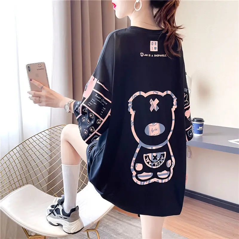 

Women's T-shirt Clothes for Teenagers Y2k Woman Clothing Oversize T-shirts With Short Sleeves Cute Tops Crop Top Designer Retro