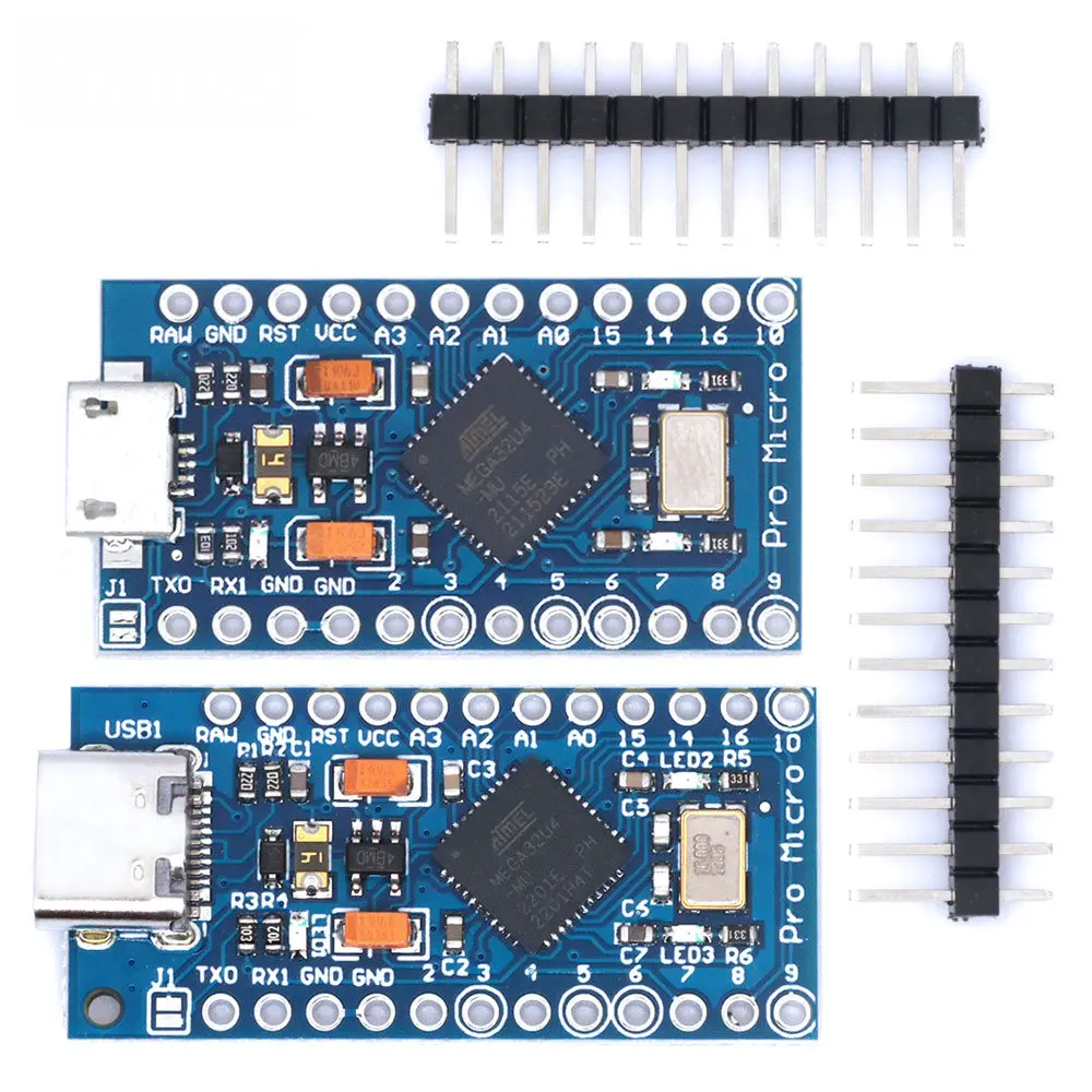 Модуль MICRO/TYPE-C USB ATMEGA32U4 плата 5 В 16 МГц для контроллера Arduino ATMEGA32U4-AU/MU Pro-Micro замена Pro