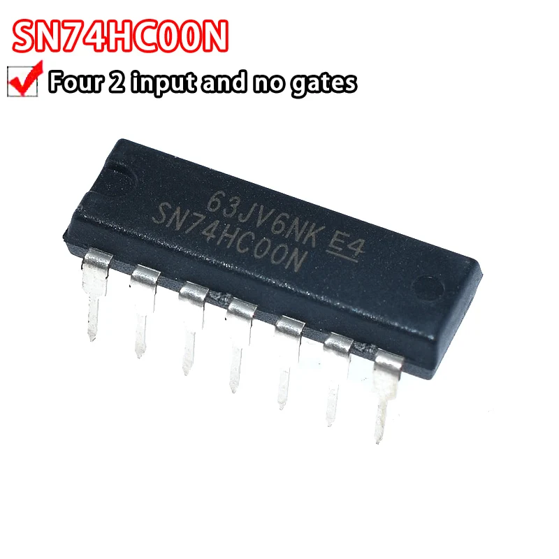 SN74HC00N SN74HC02N SN74HC03N SN74HC04N SN74HC125N SN74HC164N SN74HC06N DIP14 74HC00 74HC02 74HC03 74HC04 74HC125 74HC06, 10 шт.