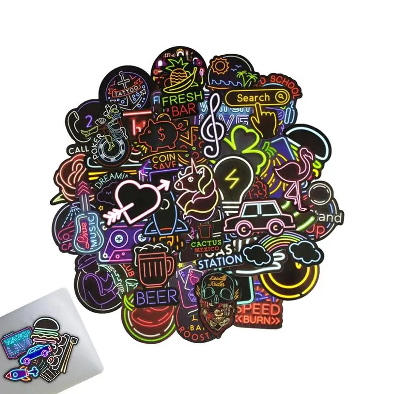 

50 шт., водостойкие наклейки для ноутбука, ноутбука