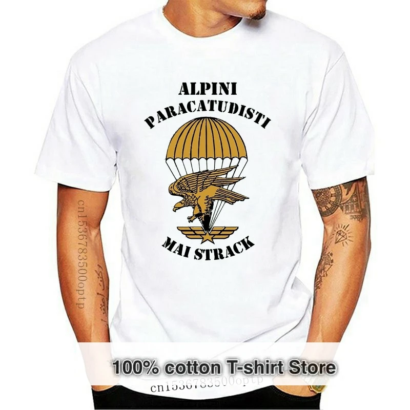 

Новинка 2019, футболка высокого качества, рубашка Alpini Parachutist, армейская рубашка, летняя хлопковая Футболка спецназа